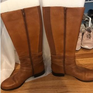 Naturalizer tan leather boots worn once